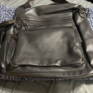 Elegant Gray Women's Shoulder Bag